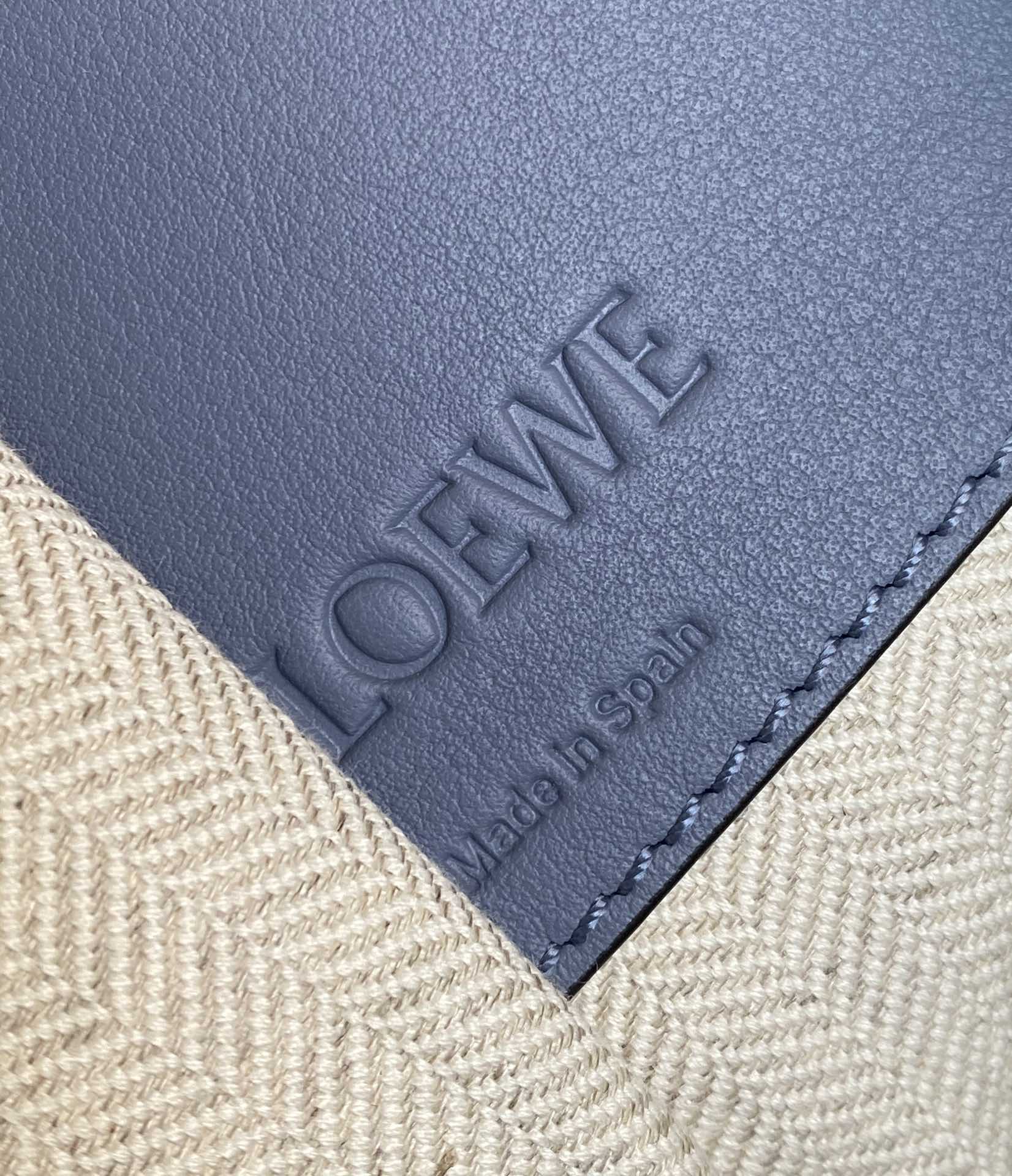 Loewe Small Hammock Bag in Classic Calfskin Grey Blue